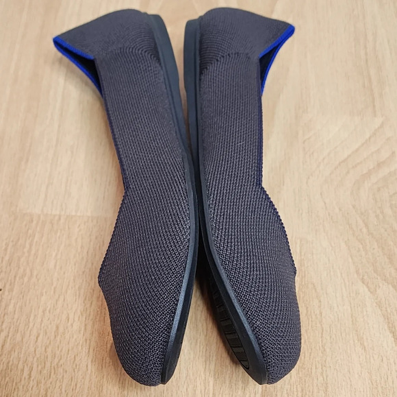 Rothys Grey Knit Round Toe Flats Women's size 8 like new - Picture 5 of 15
